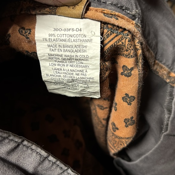 Tainted Denim Men’s Relaxed Grey Chino Pants Size 32 - Picture 3 of 9